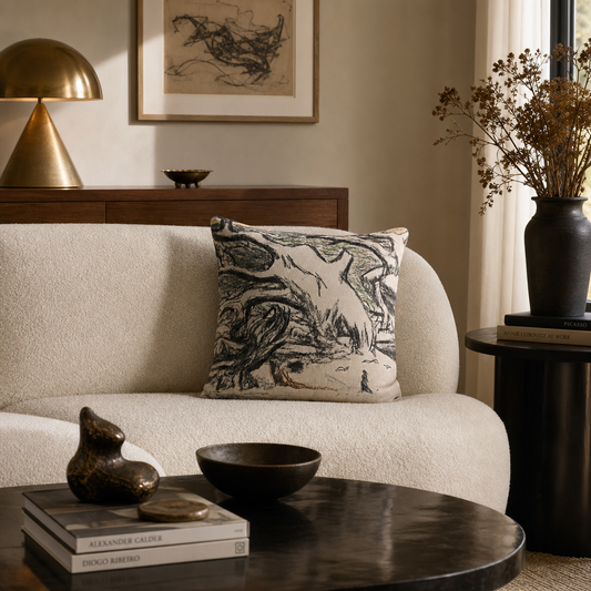 C.F.Hill – the Monk and the Tree – Cushion