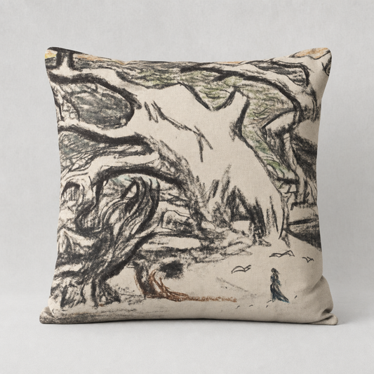 C.F.Hill – the Monk and the Tree – Cushion