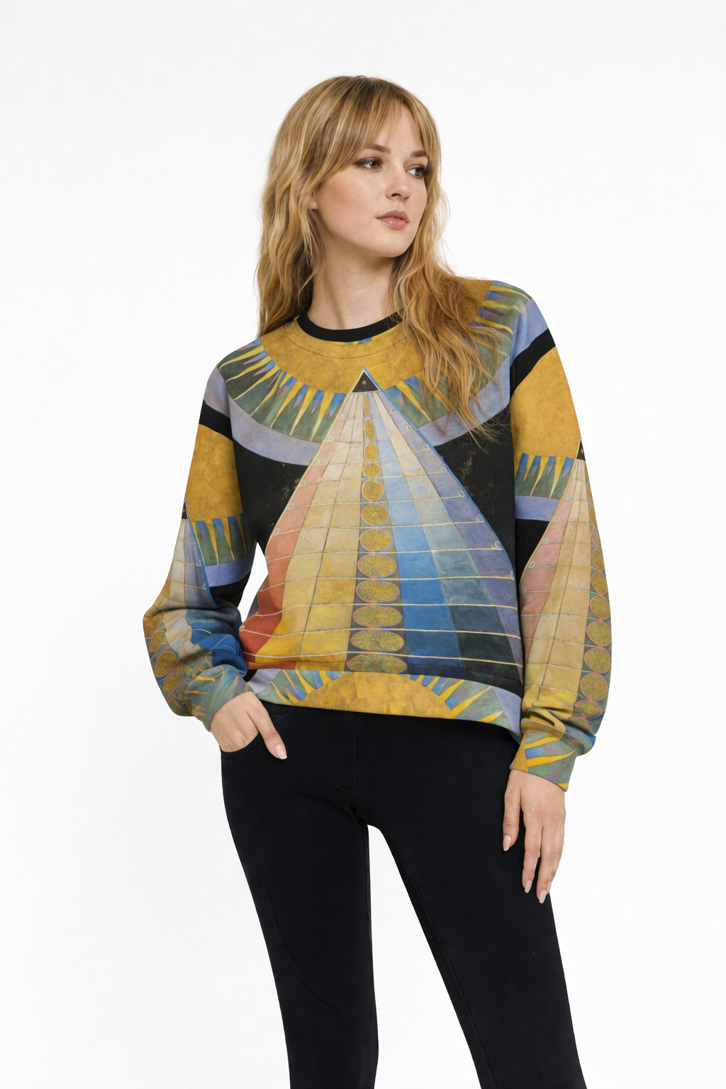 Hilma af Klint – Cosmic Map – All-Over Sweatshirt