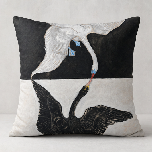 the Swan (BnW) – Cushion